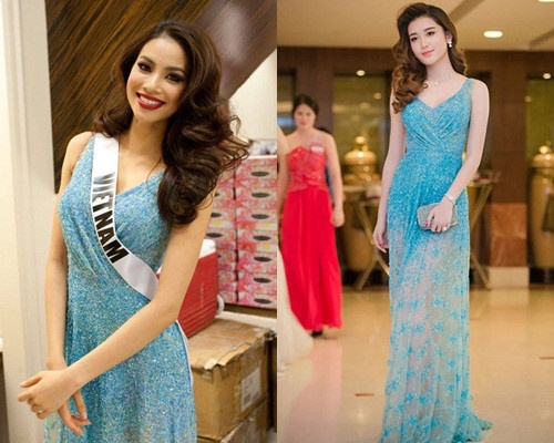 Dan sao nu dung vay ao voi Pham Huong anh 4