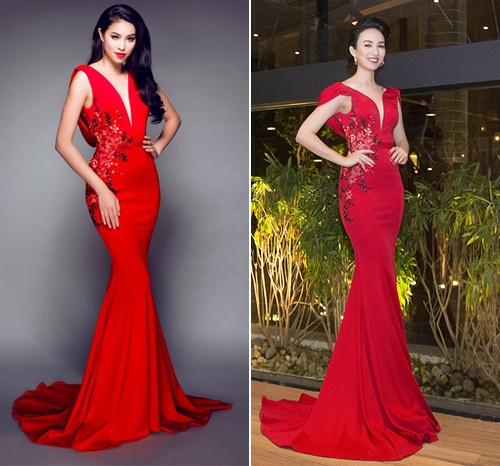 Dan sao nu dung vay ao voi Pham Huong anh 8