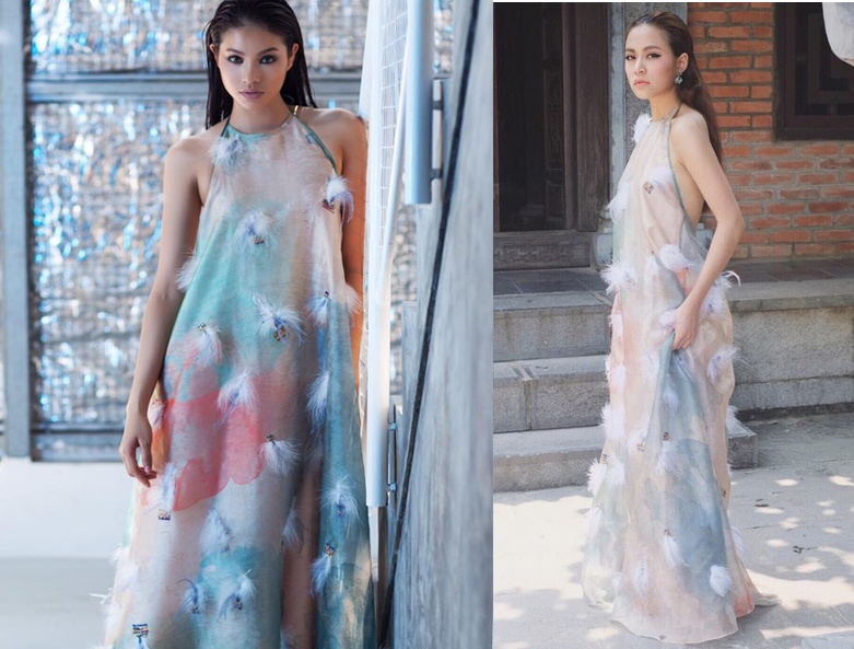 Dan sao nu dung vay ao voi Pham Huong anh 10