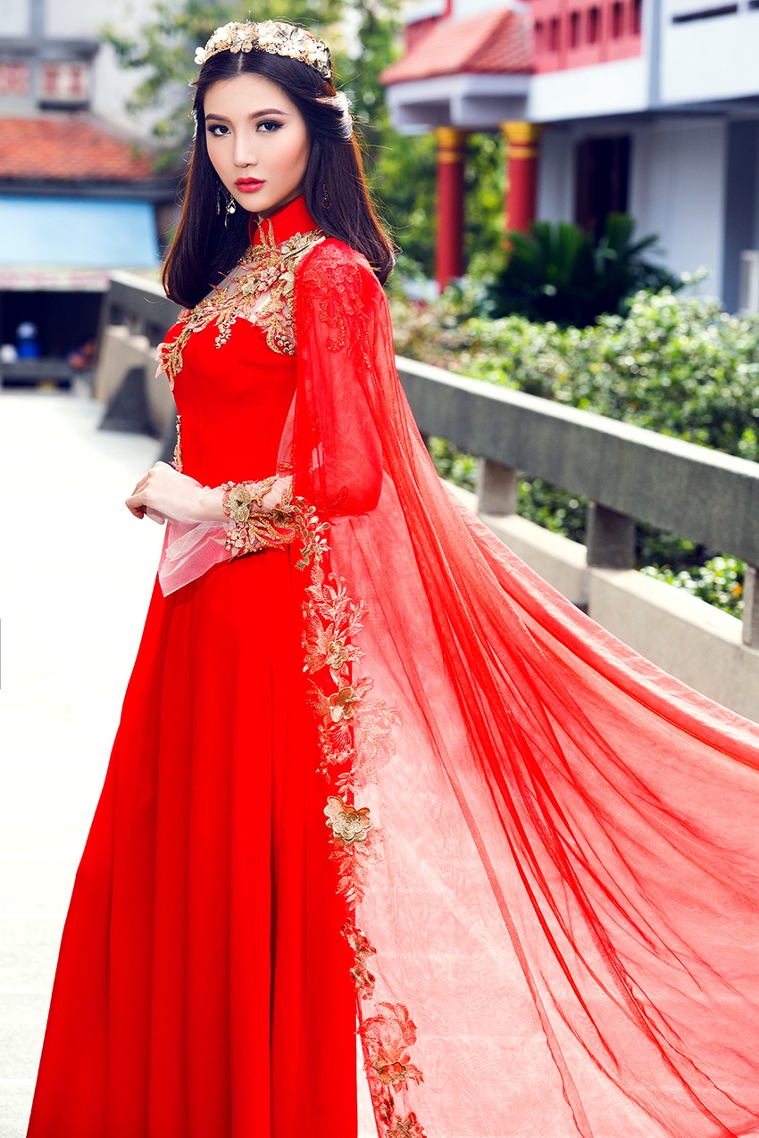 Ngọc Duyên diện áo dài duyên dáng ảnh 4 Ngoc Duyen dien ao dai duyen dang anh 4