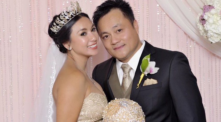 Y Phung hanh phuc ben chong trong dam cuoi lan 2 hinh anh