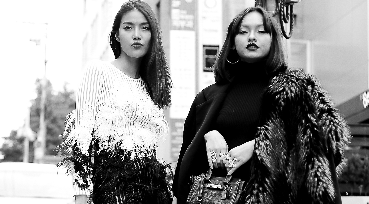 Lan Khue - Mai Ngo tao dang tren duong pho Han Quoc hinh anh