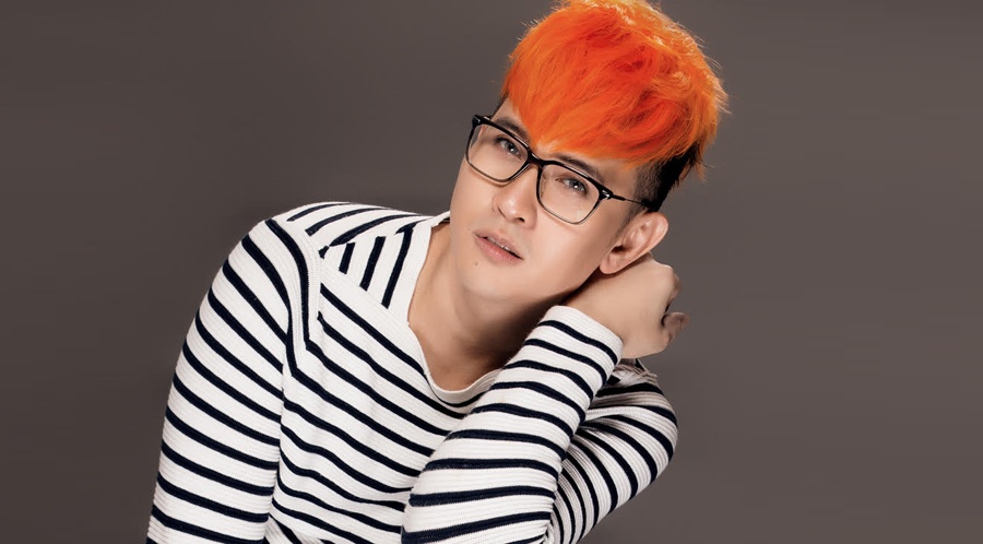 Nguyen Vu nhuom toc nhieu mau sac hinh anh