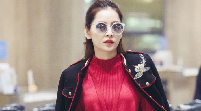 Chi Pu noi bat o san bay Han Quoc voi trang phuc sanh dieu hinh anh