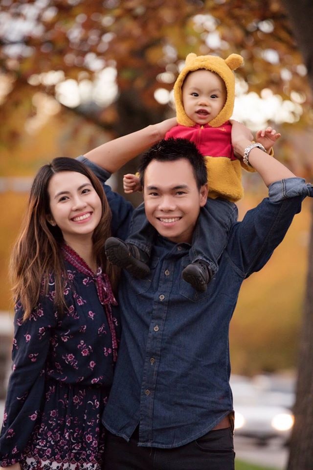 Gia dinh hanh phuc cua Miss Teen Huyen Trang anh 1