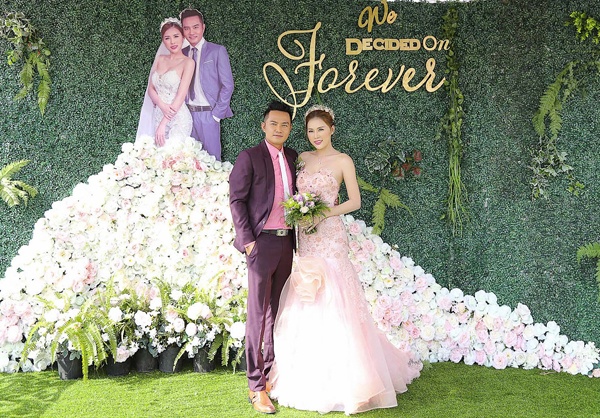 dam cuoi dien vien Thien Bao va Kim Yen anh 1