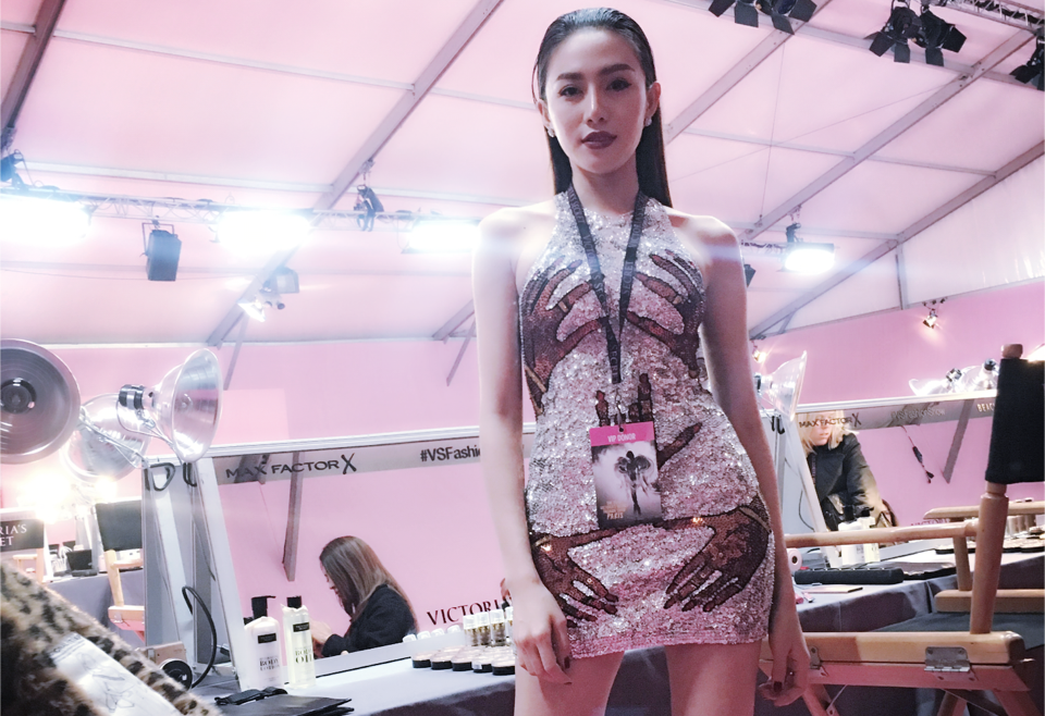 Le Ha,  Ngoc Duyen o hau truong Victoria Secrect anh 4