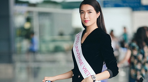 Le Hang duoc chon ghi hinh quang ba Miss Universe hinh anh