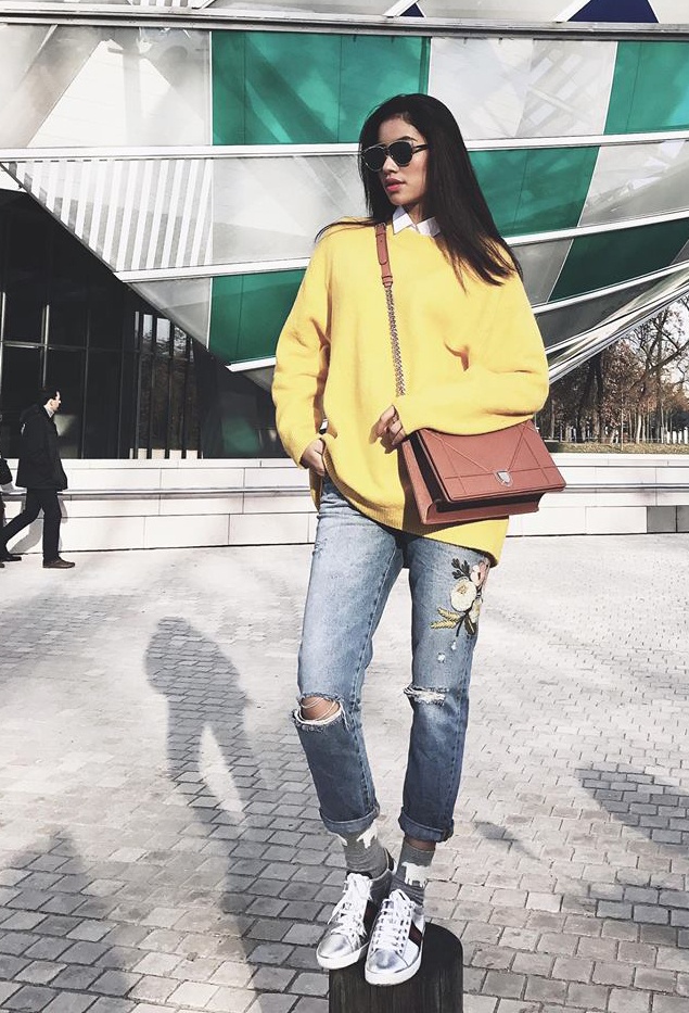 Thoi trang thu dong cua Pham Huong anh 4