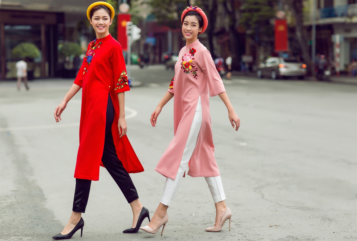 Mỹ Linh,  Thanh Tú diện áo dài ngày Tết ảnh 5 My Linh,  Thanh Tu dien ao dai ngay Tet anh 5