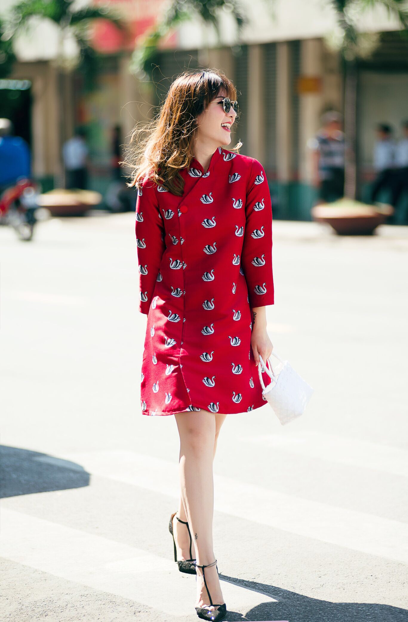 Yen Trang - Yen Nhi dao pho Tet anh 2