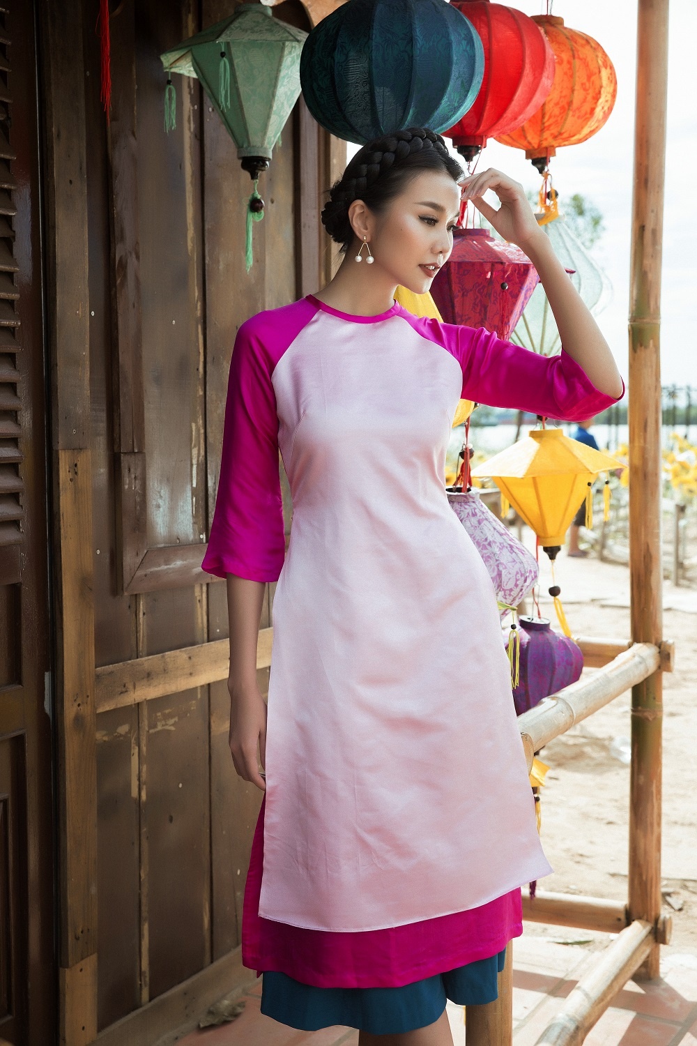 Thanh Hang duyen dang voi ao dai cach tan anh 4