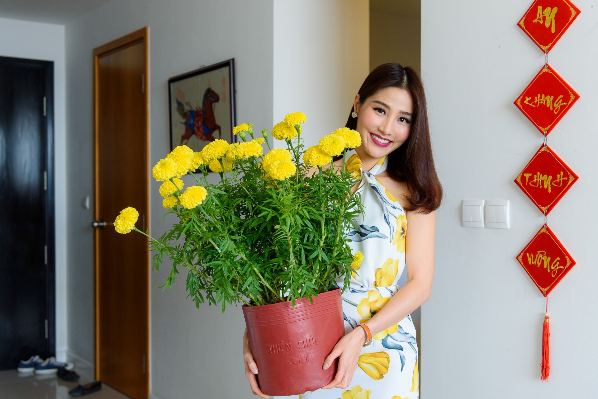 Diem My 9X trang tri nha cua don Tet anh 6