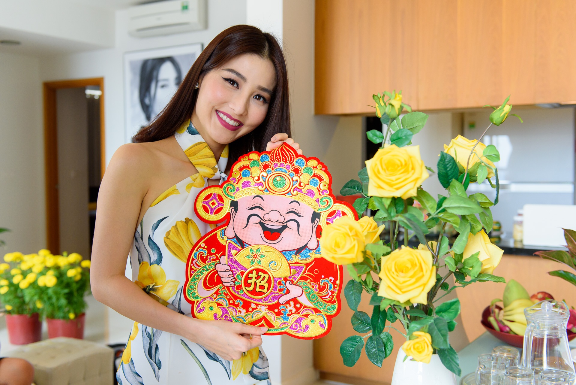 Diem My 9X trang tri nha cua don Tet anh 7