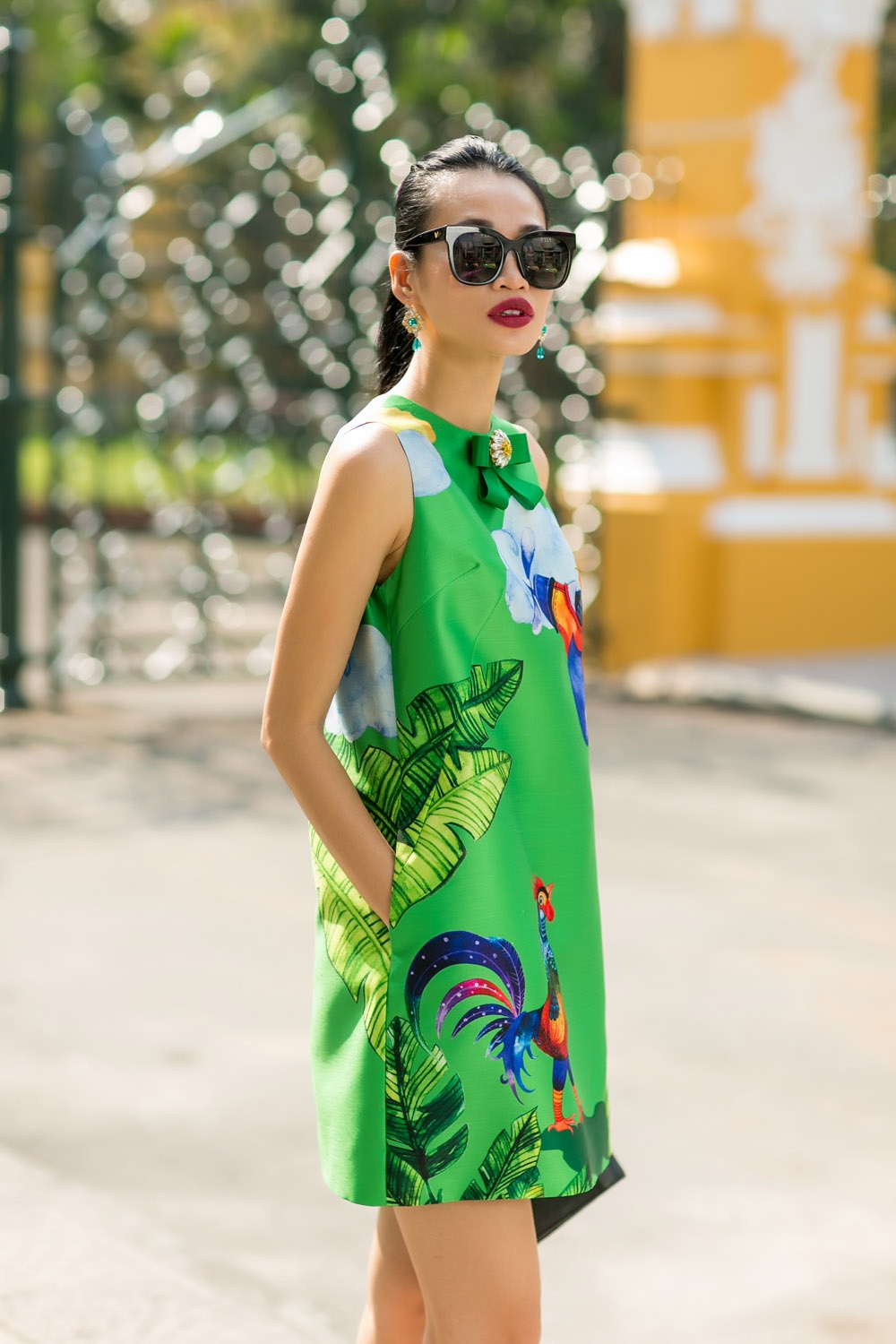 Thanh Truc dien tong xanh xuong pho anh 3