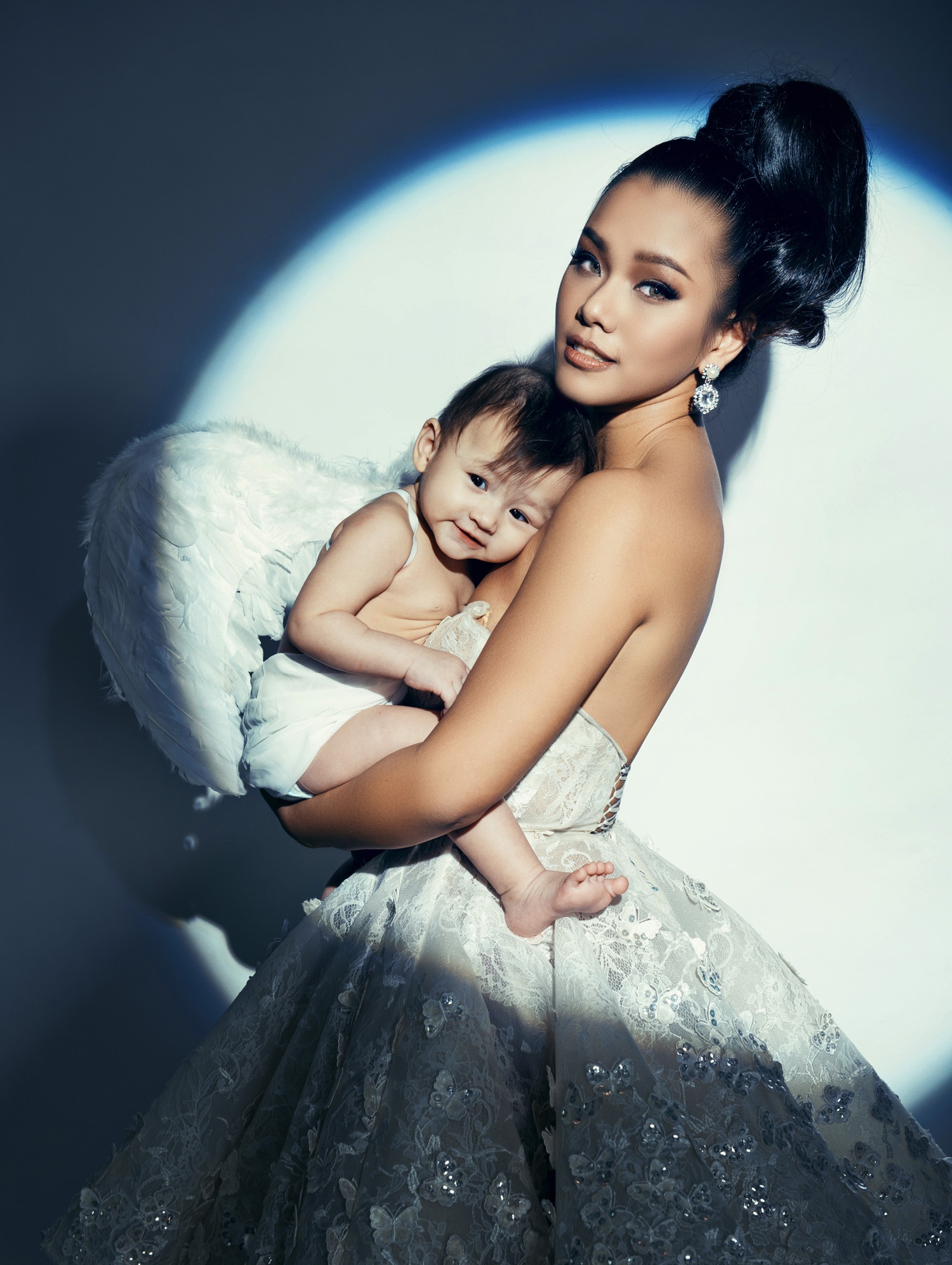 Gia dinh Phuong Vy Idol hanh phuc ben chong con anh 3