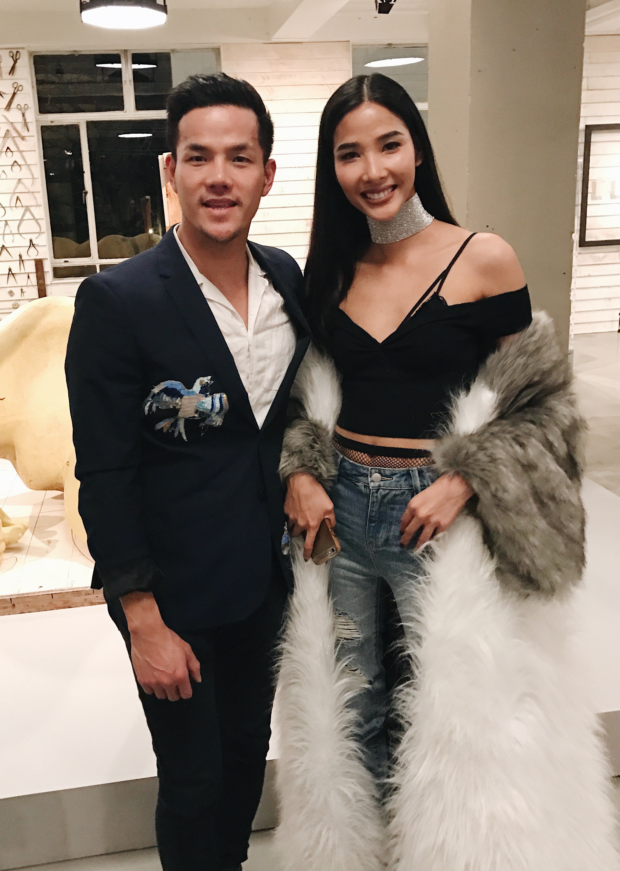 Hoang Thuy ngoi hang dau xem show Burberry anh 3