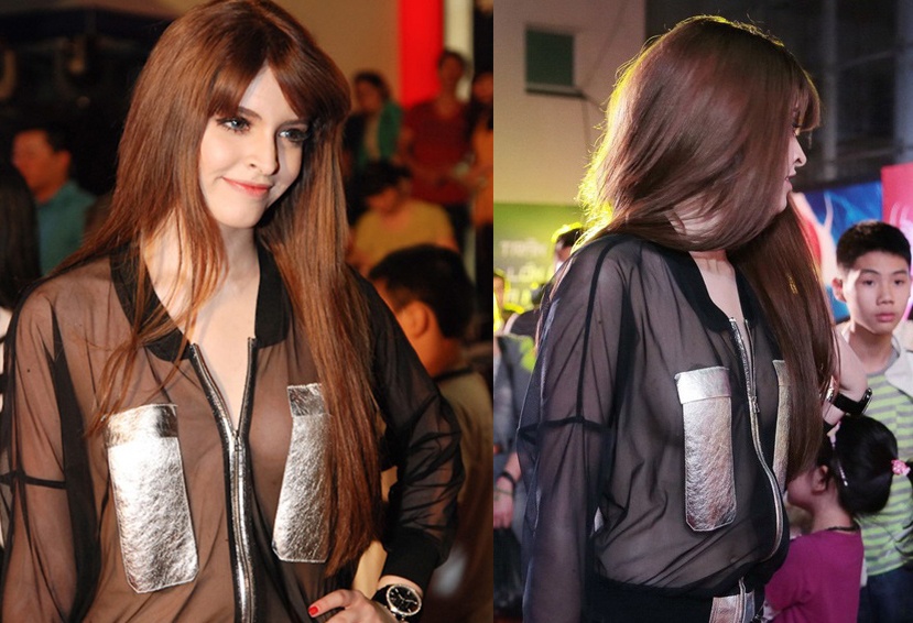 Nhung lan Andrea Aybar gay tranh cai ve trang phuc hinh anh