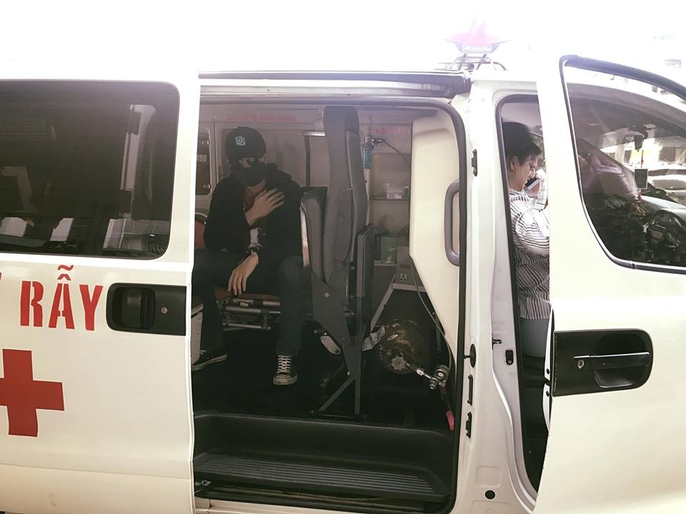 Harry Lu bị tai nạn giao thông ảnh 1 Harry Lu bi tai nan giao thong anh 1