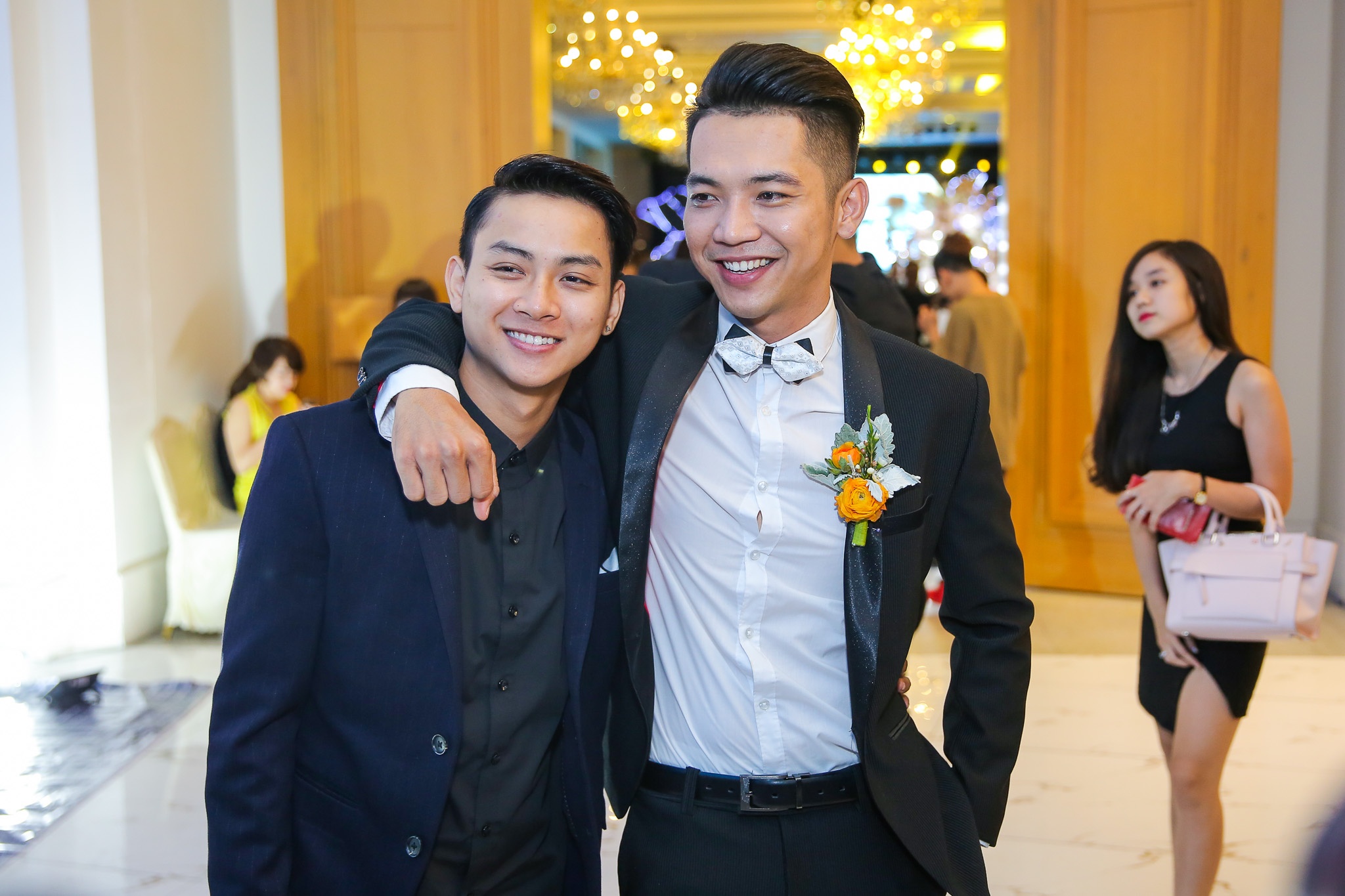 Hoai Lam du tiec cuoi Mai Quoc Viet cung ban gai anh 3