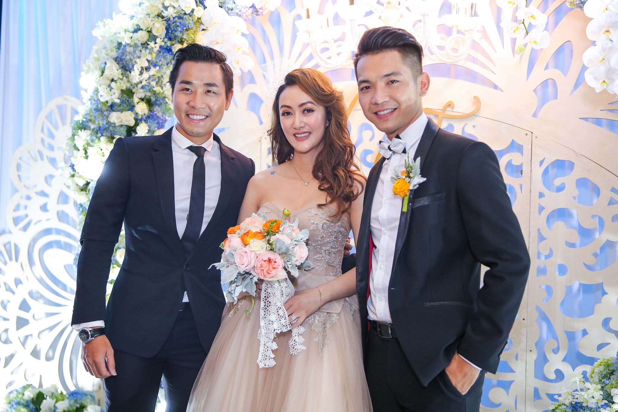 Hoai Lam du tiec cuoi Mai Quoc Viet cung ban gai anh 6