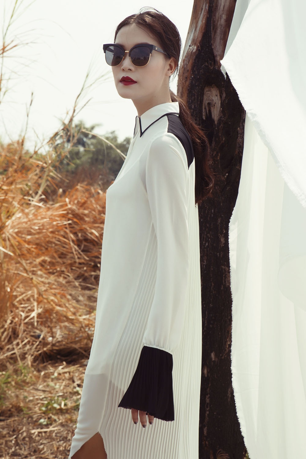 Hoa hau Thuy Dung mac dep dao pho cuoi tuan anh 1