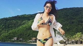 My nhan Viet dien bikini giai nhiet tren bien dau he hinh anh