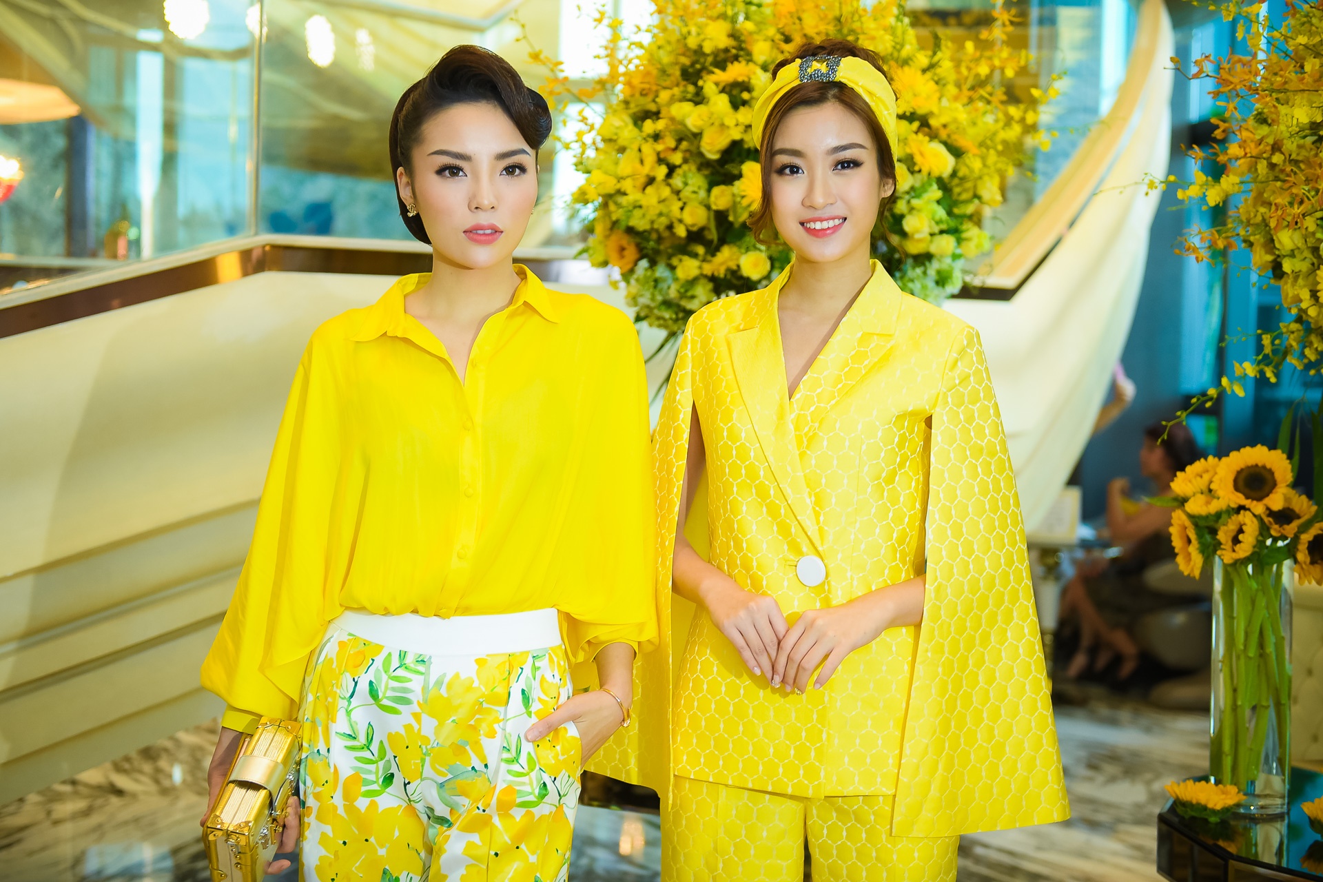 Kỳ Duyên,  Mỹ Linh đọ dáng ở sự kiện ảnh 1 Ky Duyen,  My Linh do dang o su kien anh 1