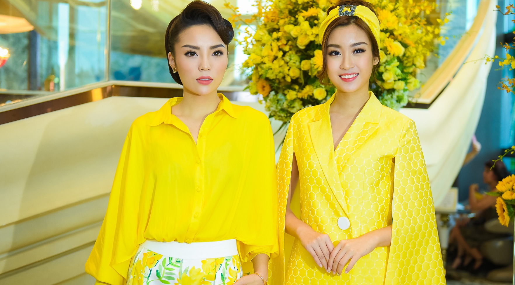 Ky Duyen, My Linh dien sac vang do dang o su kien hinh anh