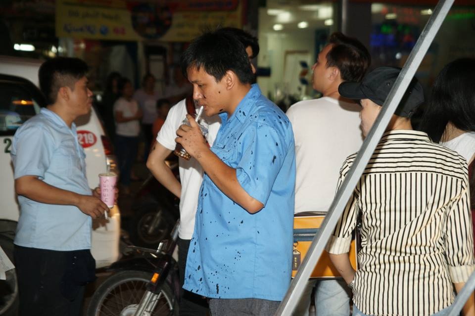 Quan tra sua cua Pham Huong bi tat son anh 4