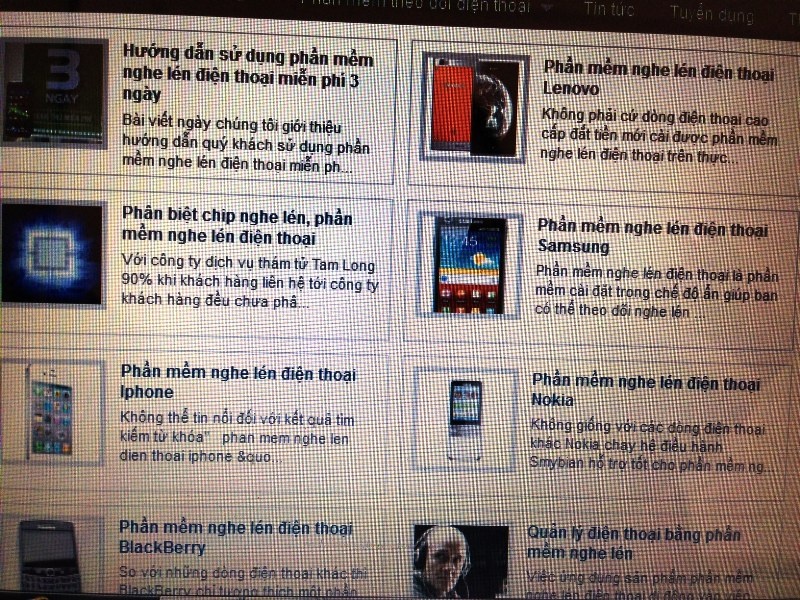 có đủ các phần mềm nghe lén điện thoại cho các hệ điều hành được rao trên mạng
