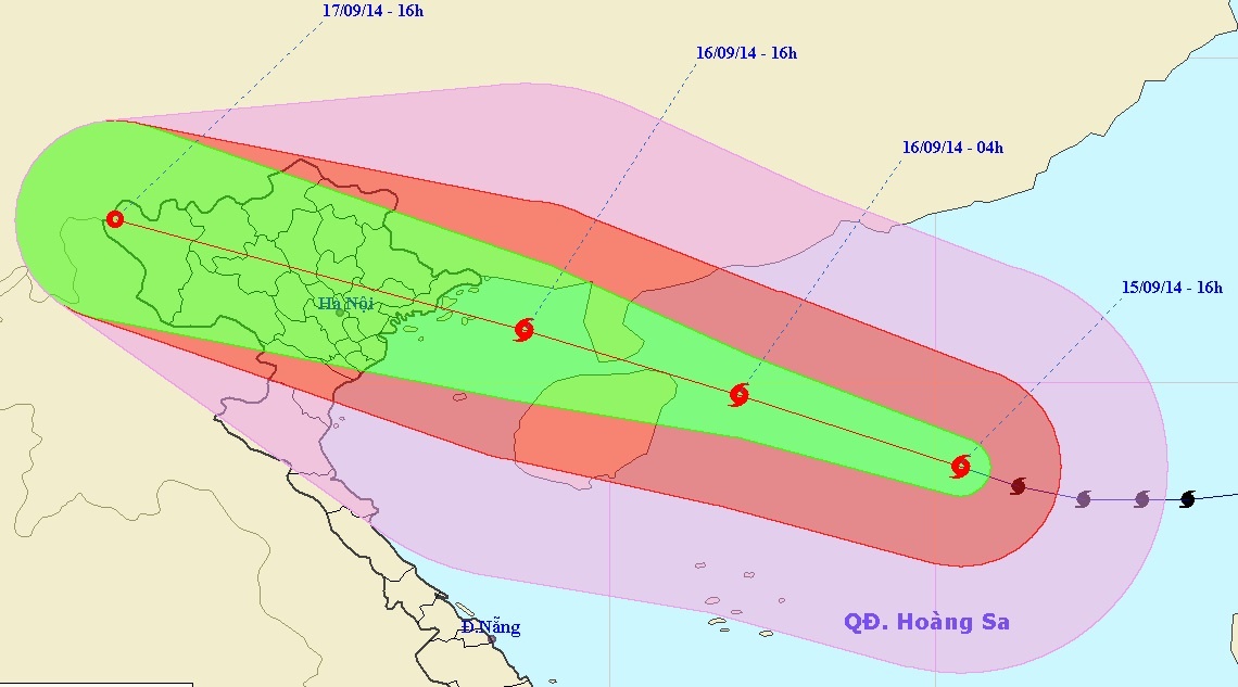 Bão số 3 được đánh giá là cơn bão có sự tăng cấp hiếm có trong lịch sử - ảnh NCHMF