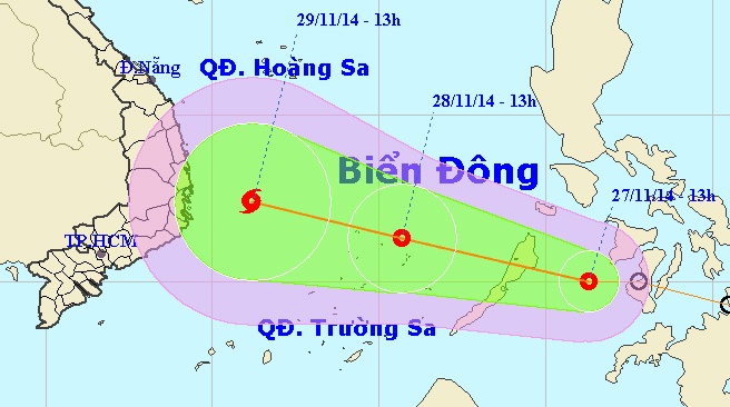 Ap thap nhiet doi vao Bien Dong hinh anh