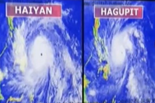 Mắt của siêu bão Haiyan và Hagupit được cho là