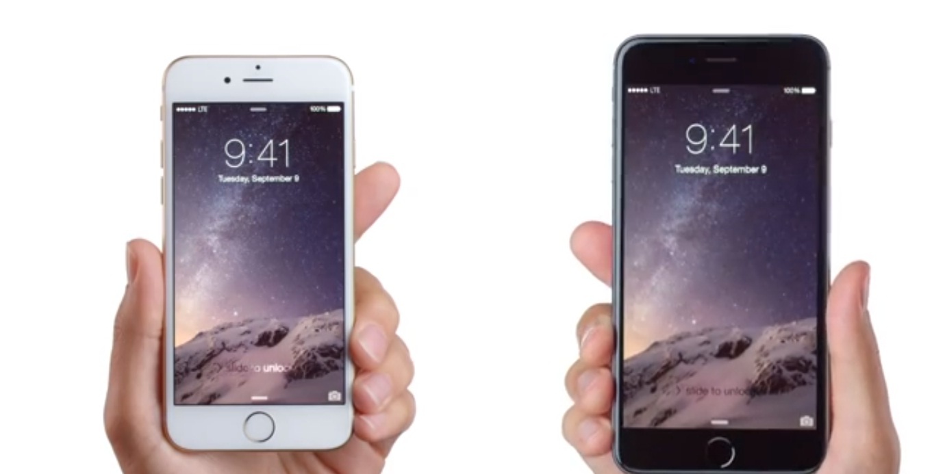 Quang cao iPhone 6 va iPhone 6 Plus 