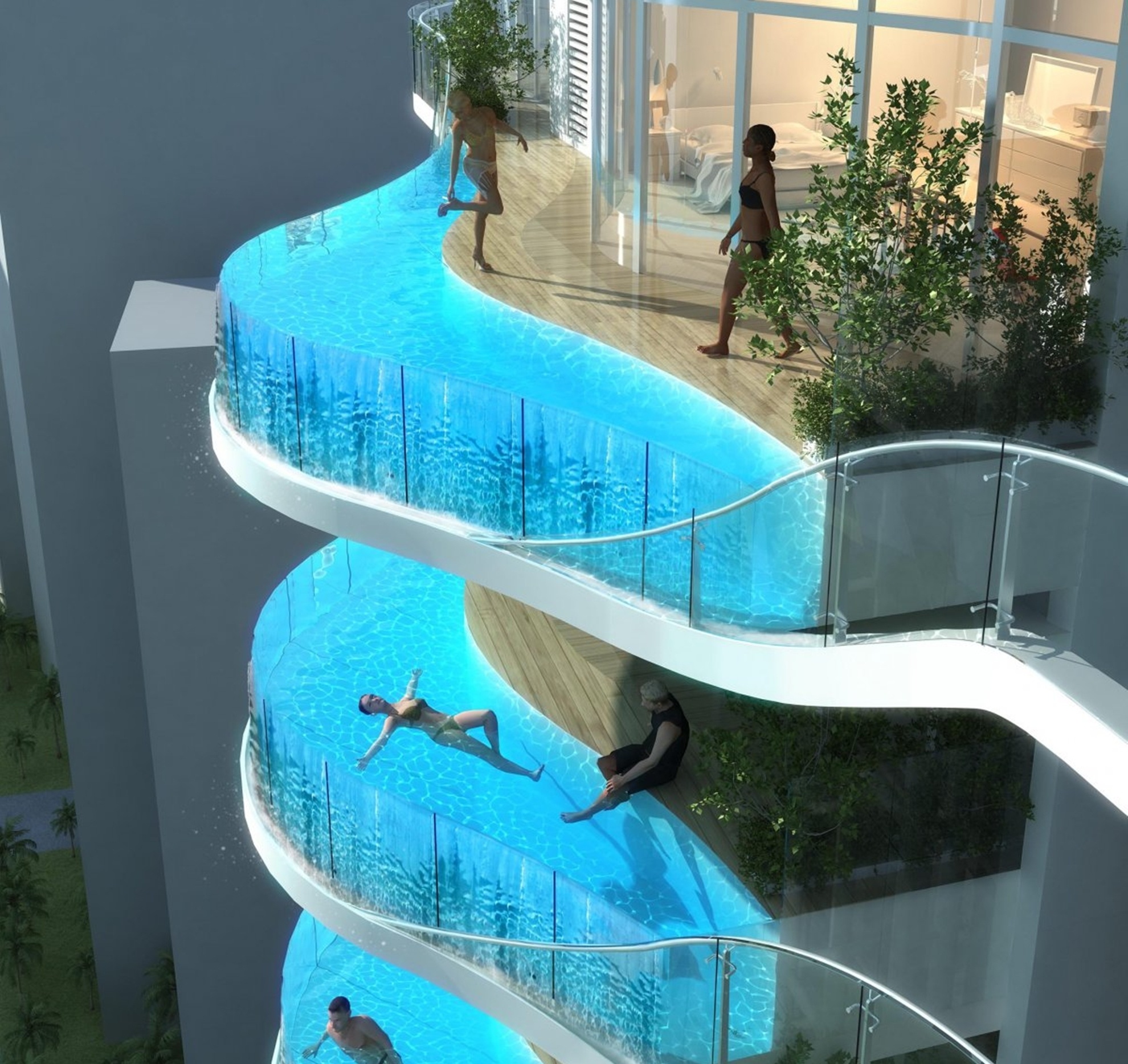 Tranh cai quanh thiet ke chung cu phu kin be boi o moi tang hinh anh