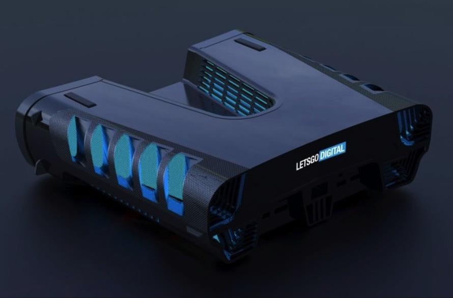 Thiet ke Playstation 5 tuyet dep dua tren tin don moi hinh anh