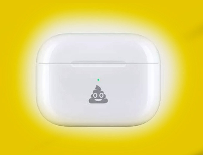 Apple khac bieu tuong cuc phan cuoi tren vo Airpods hinh anh
