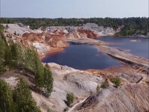 Drone quay lai phong canh giong Hoa Tinh tai Nga hinh anh