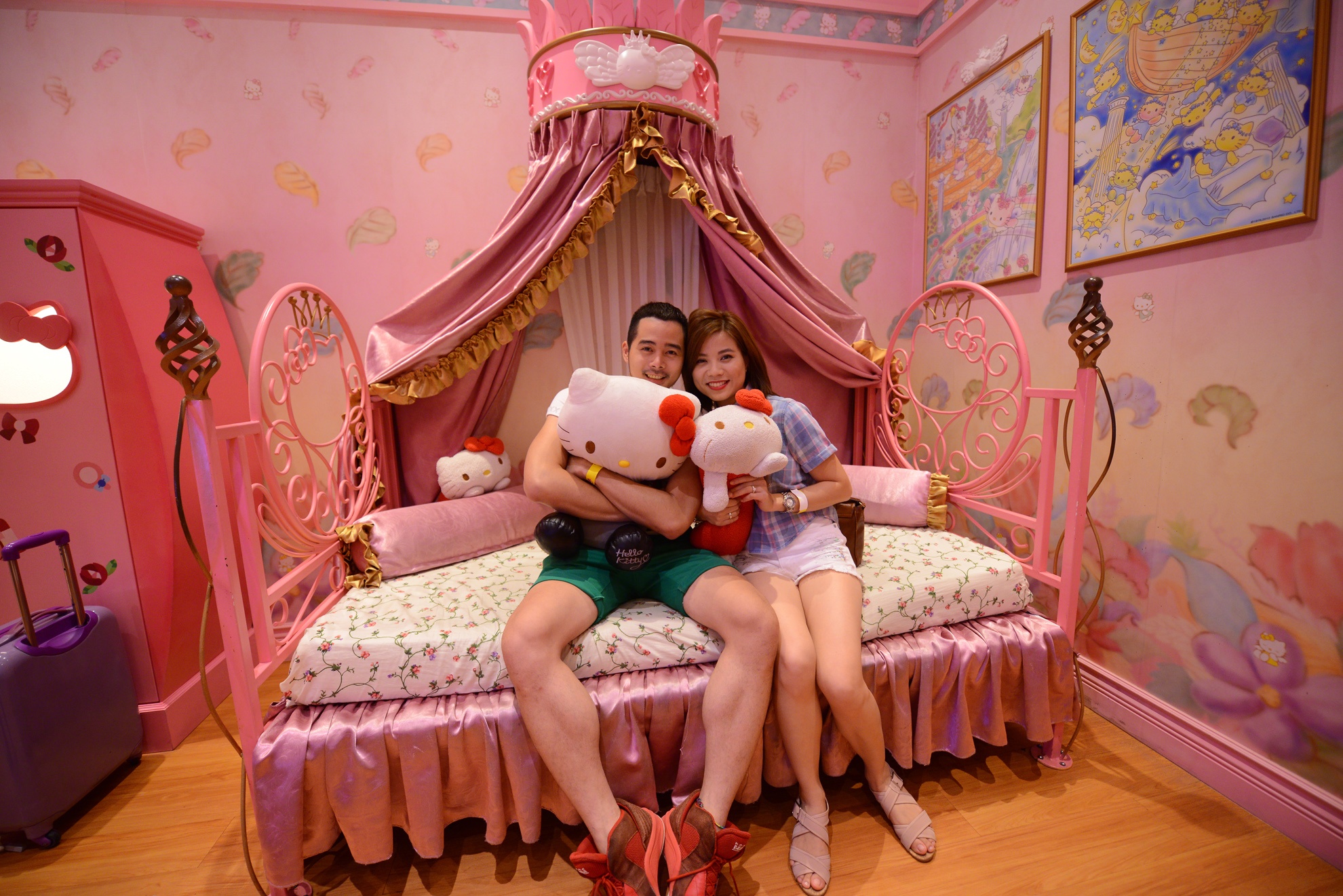 Thi tran mau hong cua meo Hello Kitty hinh anh