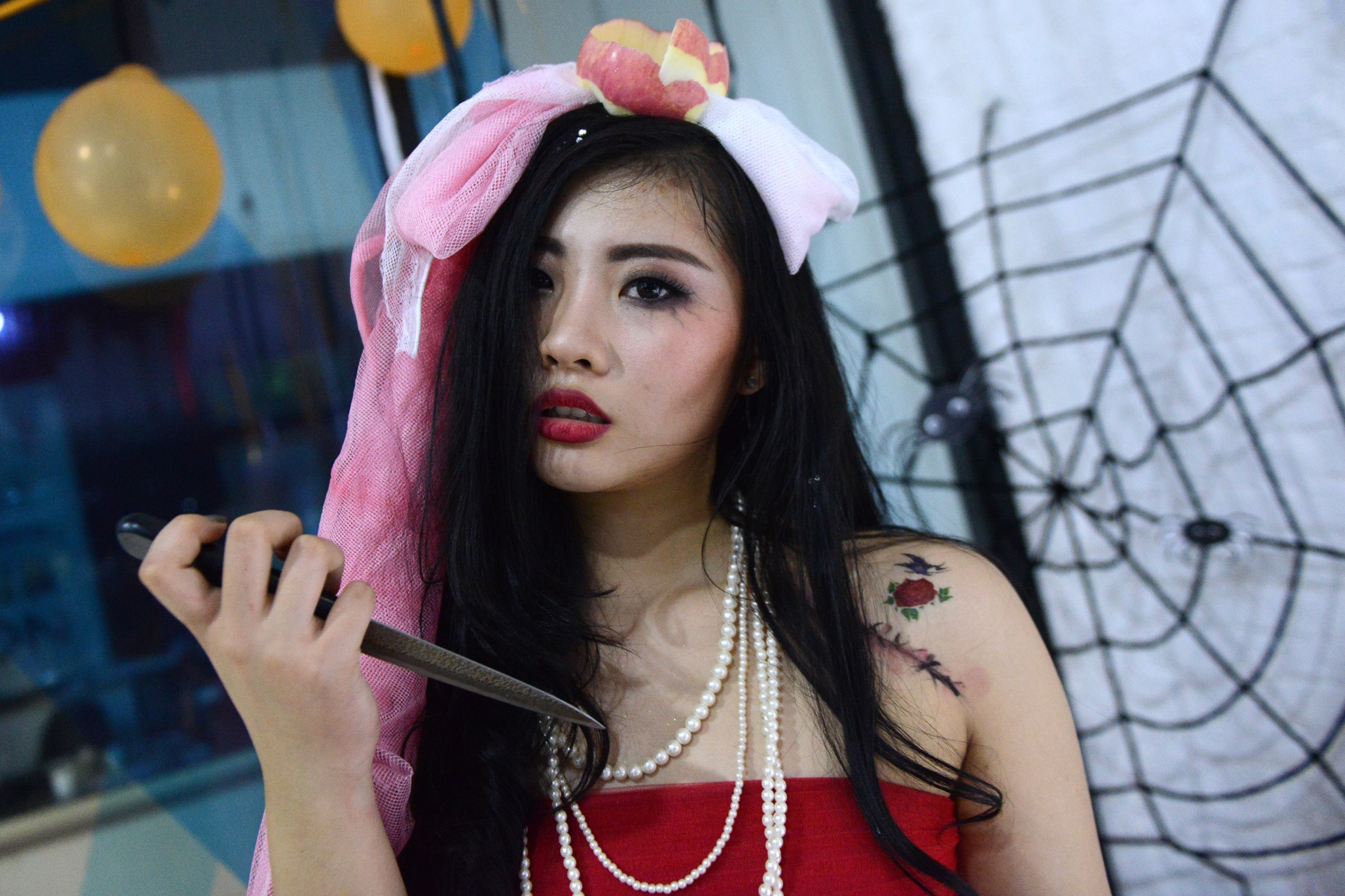 'Ma nu' xinh dep xuat hien truoc dem Halloween hinh anh