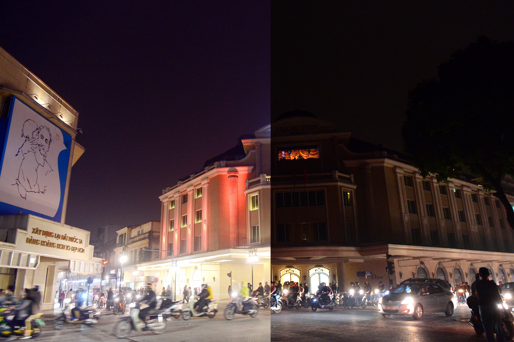 Trung tam Ha Noi truoc va trong Gio Trai dat hinh anh