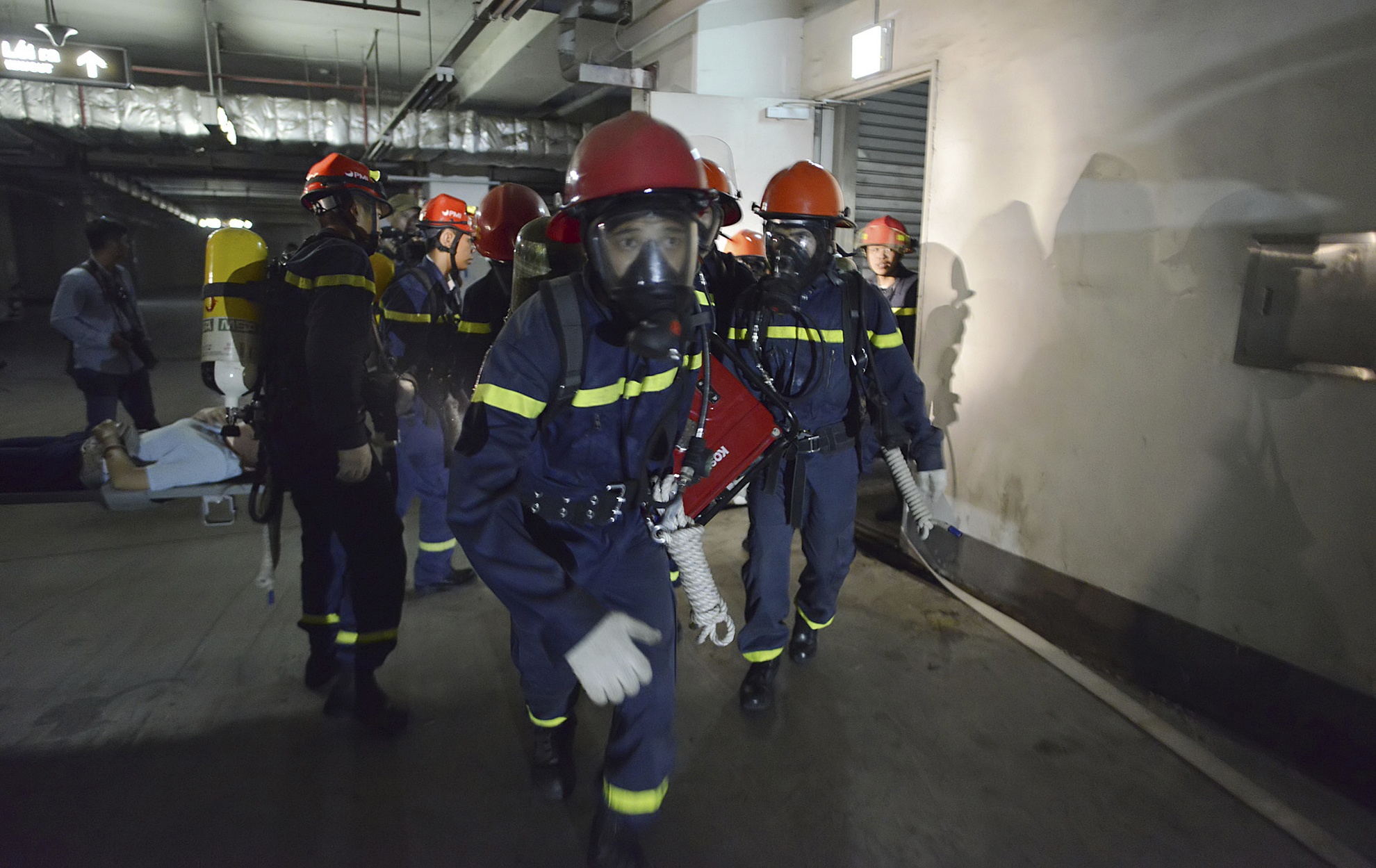 Dien tap chay lon o toa nha Keangnam anh 2