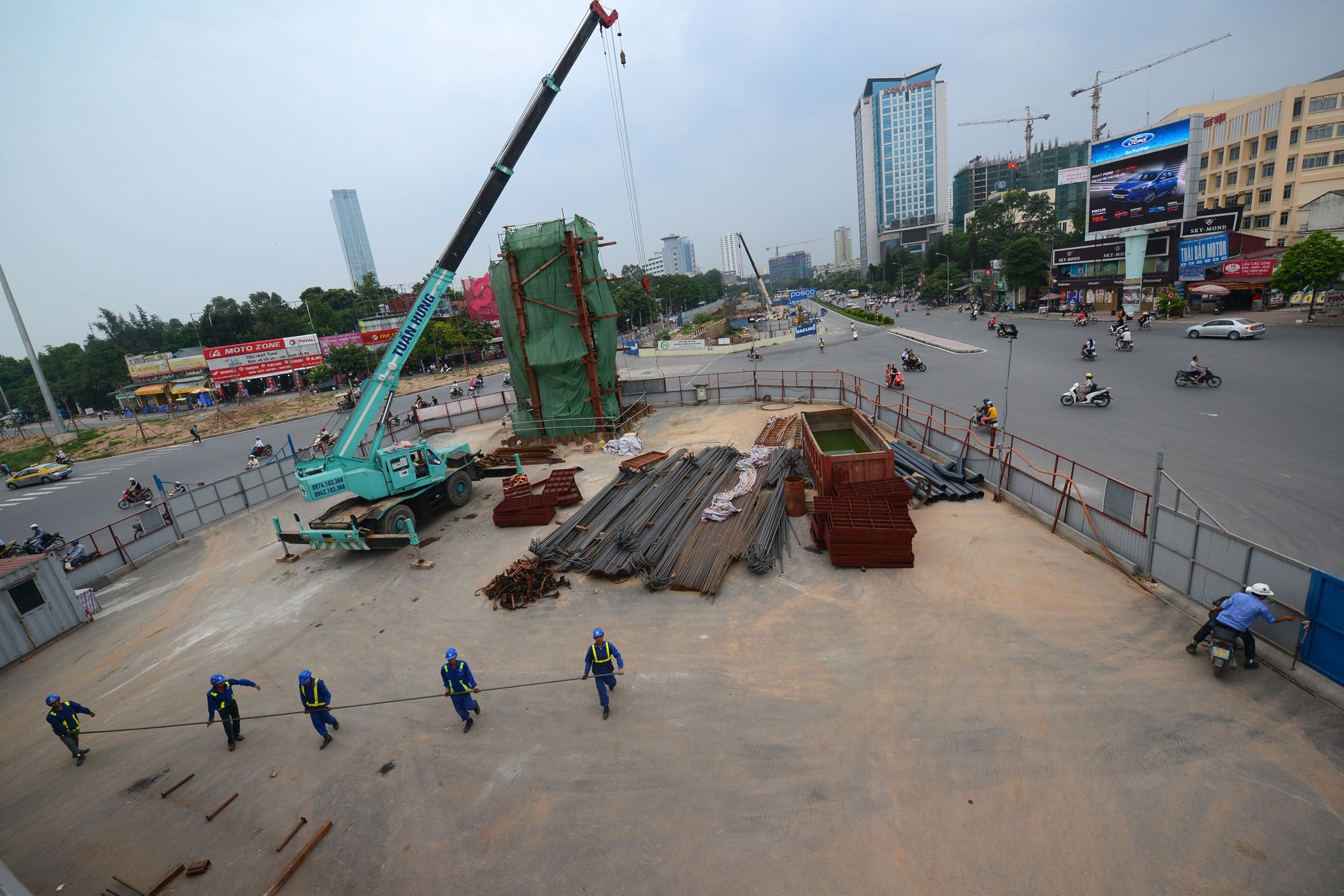 Lao dam duong sat Nhon - Cau Giay anh 18