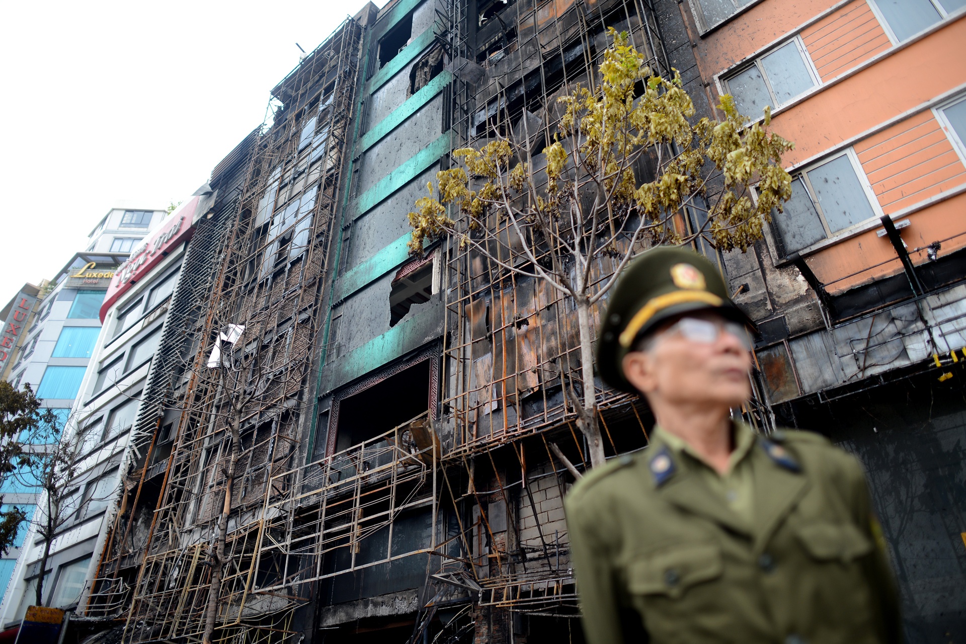 Hiện trường đám cháy Karaoke 13 người chết ảnh 1 Hien truong dam chay Karaoke 13 nguoi chet anh 1