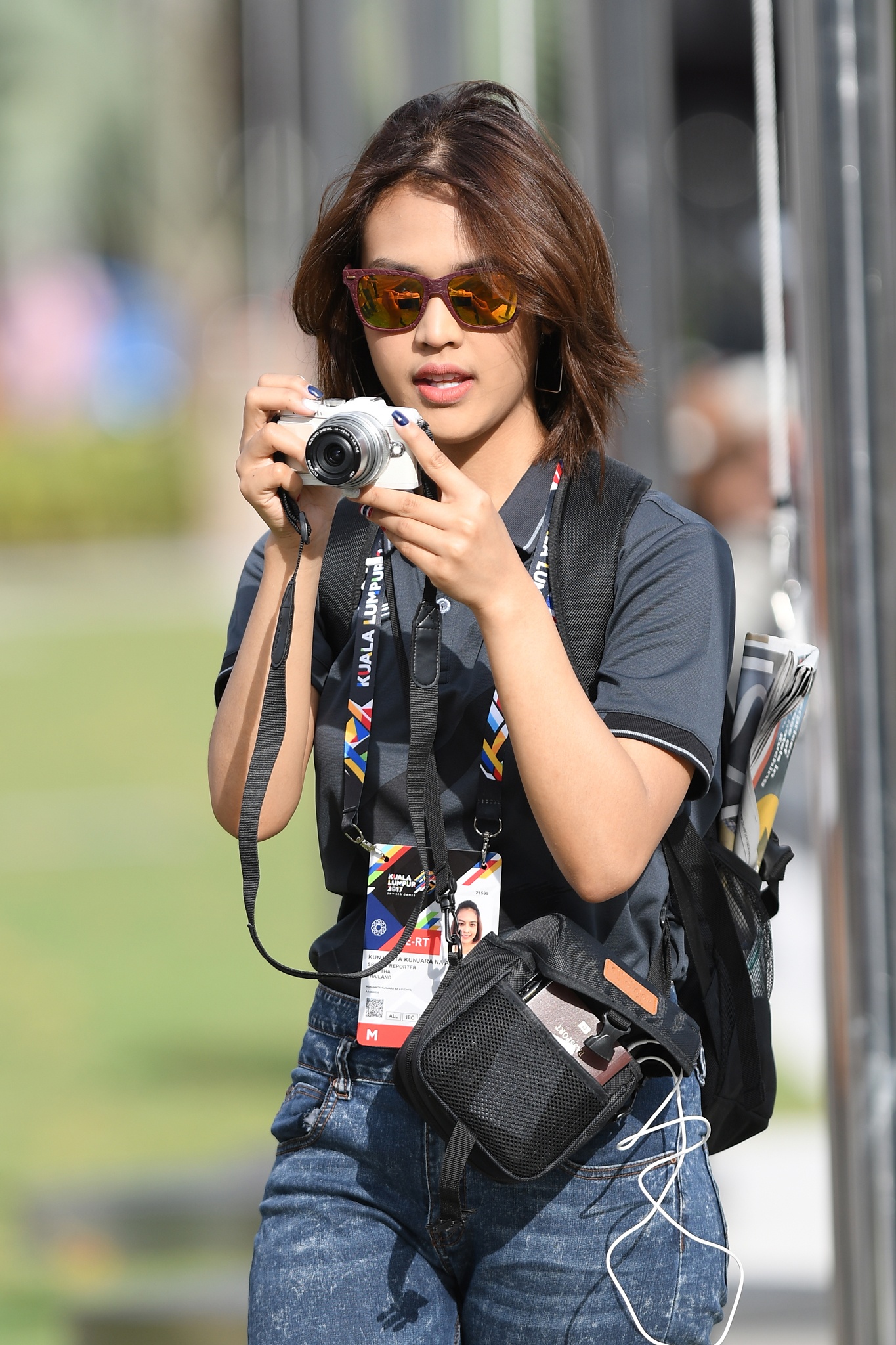 nu phong vien xinh dep tai SEA Games anh 7