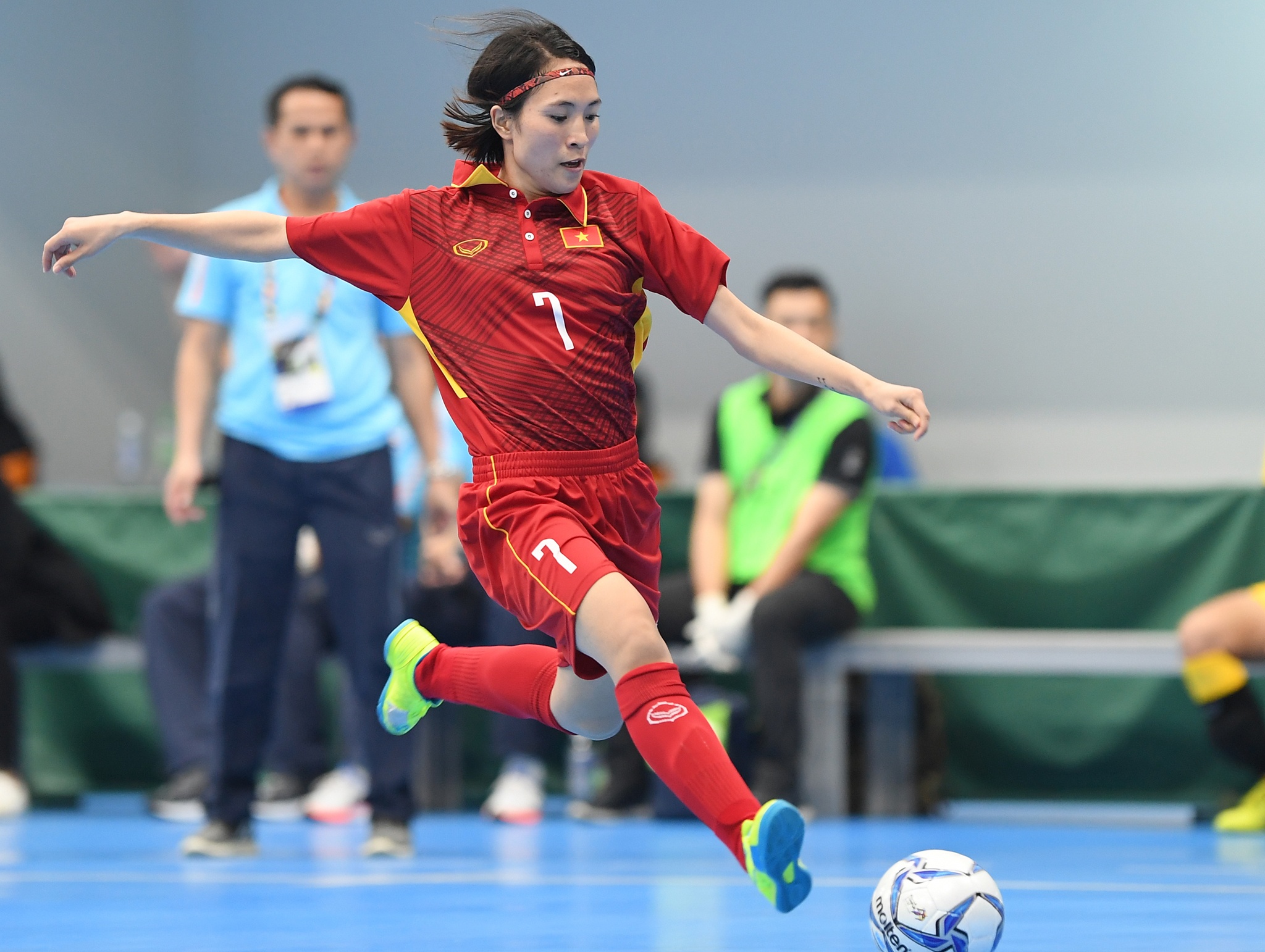 futsal nu Viet Nam thua Thai Lan anh 6