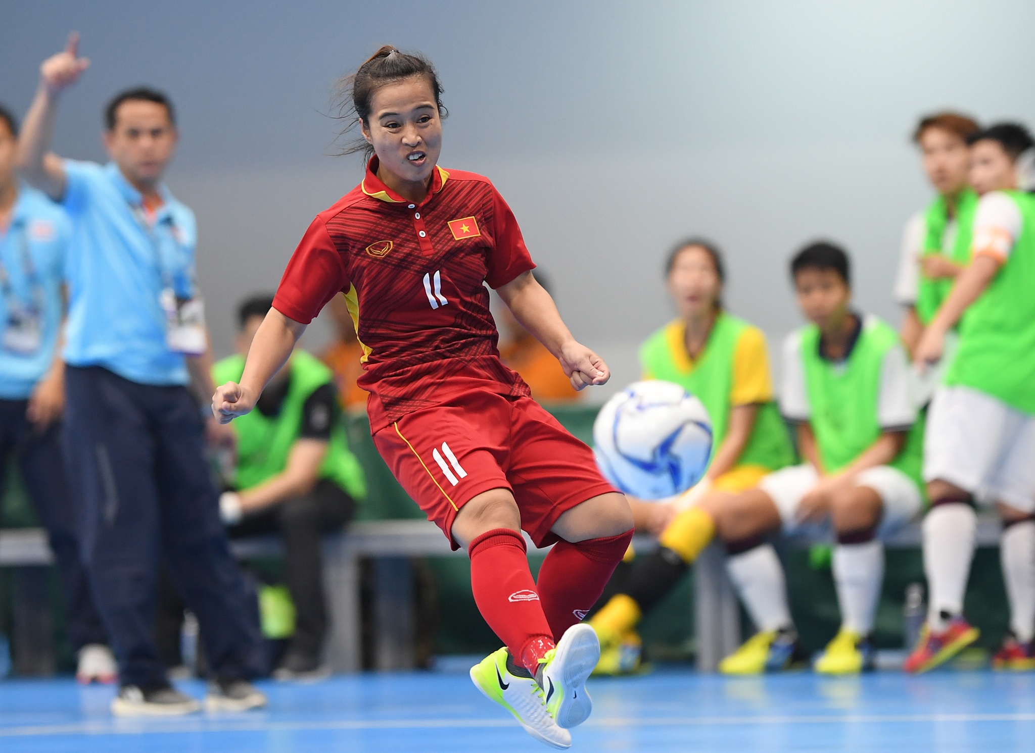 futsal nu Viet Nam thua Thai Lan anh 18