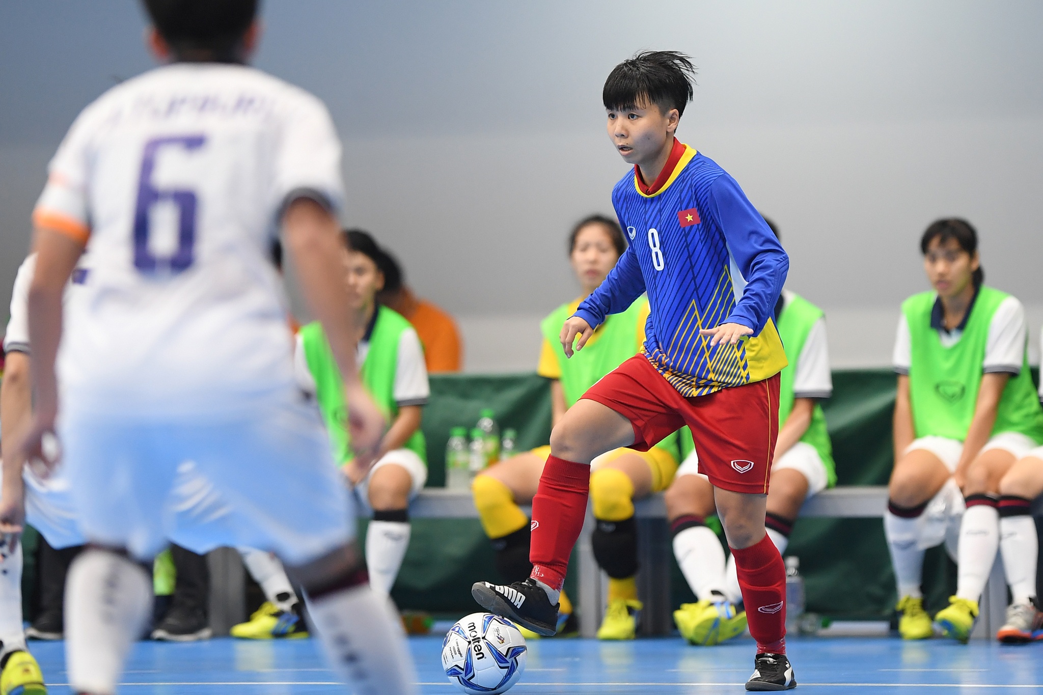futsal nu Viet Nam thua Thai Lan anh 15