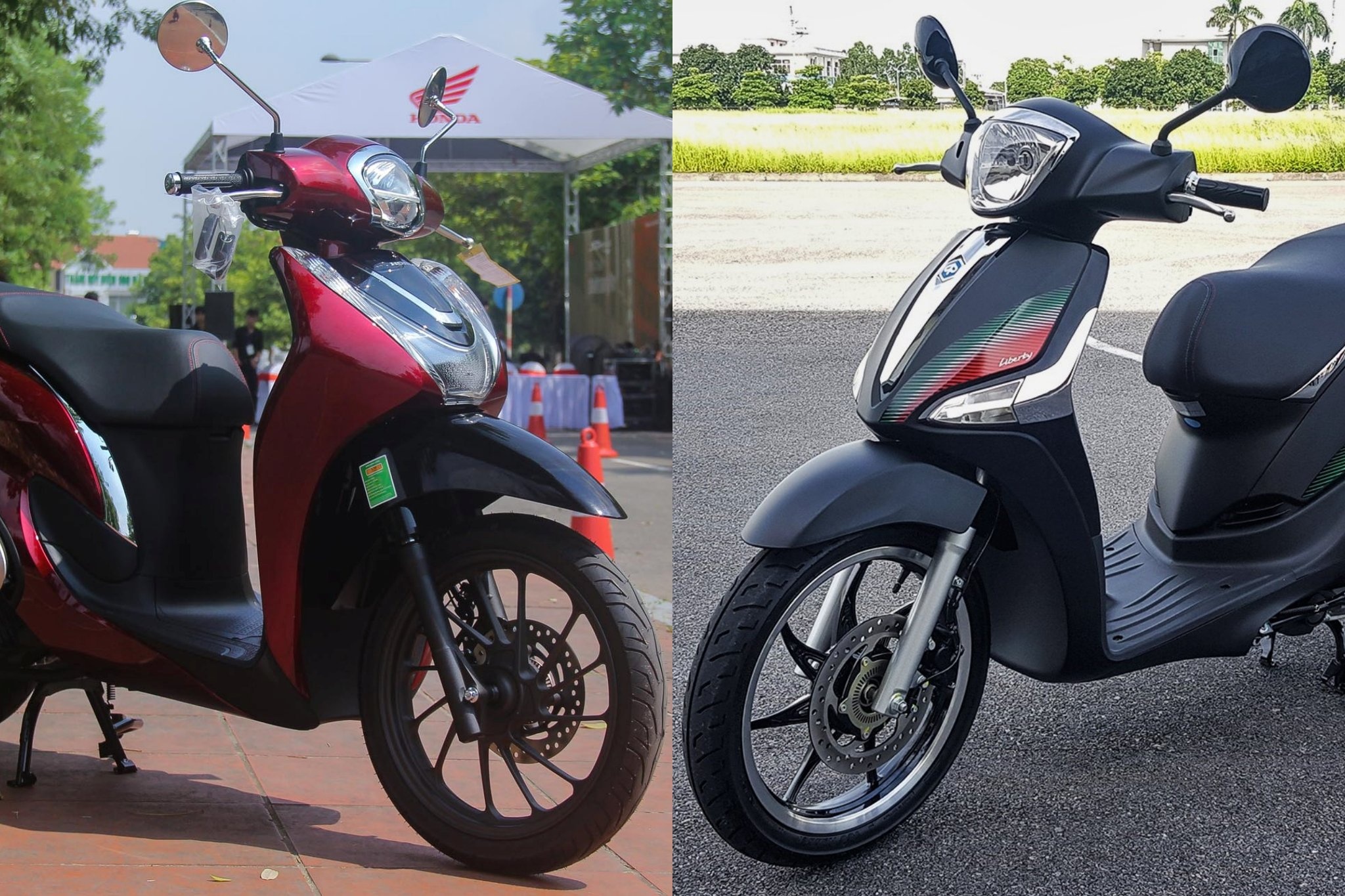 Xe tay ga tam 60 trieu chon Honda SH Mode hay Piaggio Liberty? hinh anh